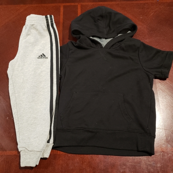 adidas joggers and sweatshirt